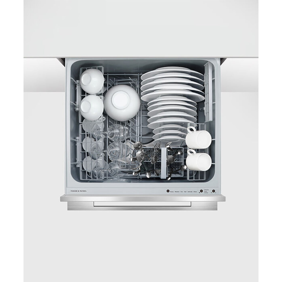 Fisher & Paykel DD60SDFHTX9 Series 9 Contemporary Tall Single DishDrawer™ Dishwasher, 6 Place Settings, 59.9cm Wide - Stainless Steel
