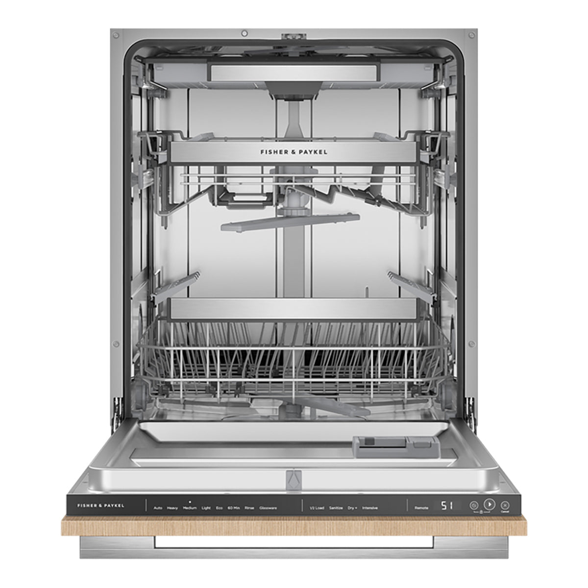 Fisher & Paykel DW60U4HI2 Series 7 Integrated Dishwasher, 59.7cm Wide - Panel Ready