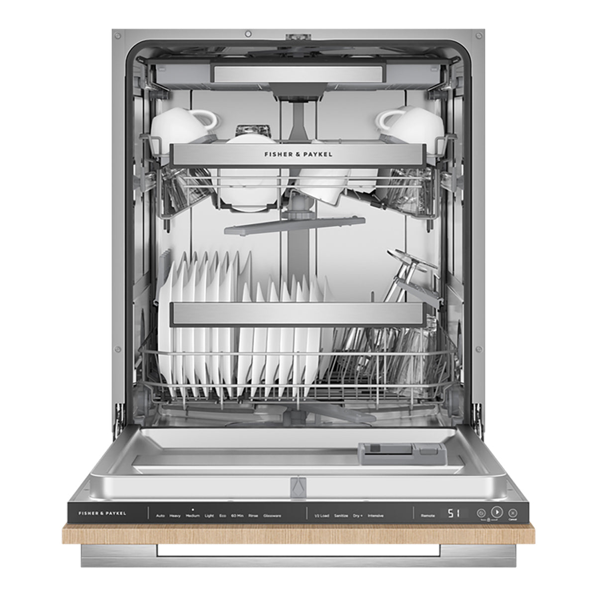 Fisher & Paykel DW60U4HI2 Series 7 Integrated Dishwasher, 59.7cm Wide - Panel Ready