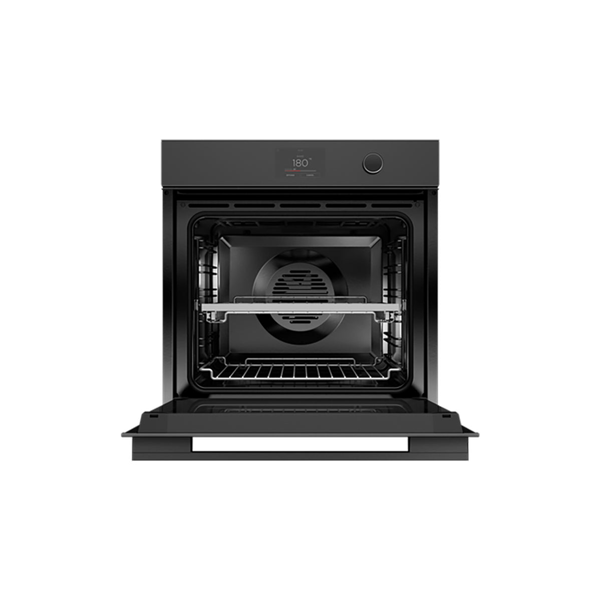 Fisher & Paykel OB60SMPTDB1 Series 9 Minimal Pyrolytic Oven, 16 Function, 85 Litre, 59.6cm Wide - Black Glass