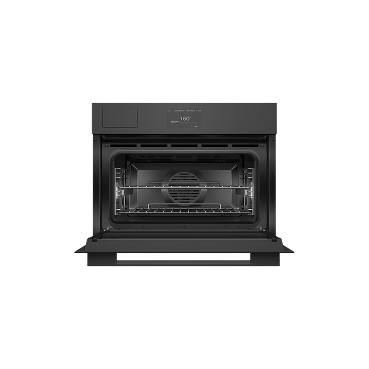 Fisher & Paykel OS60NAMVTB5 Series 7 Minimal Compact Combi-Steam Oven, 55 Litre, 59.6cm Wide - Black Glass
