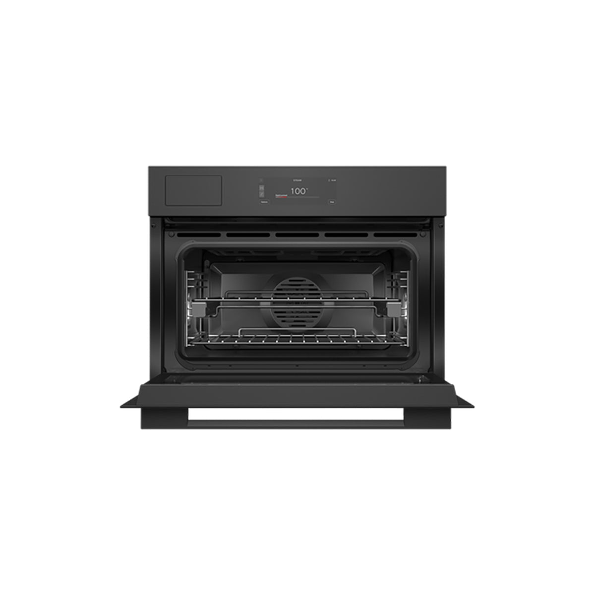 Fisher & Paykel OS60NAMVUB5 Series 9 Minimal Compact Combi-Steam Oven, 55 Litre, 59.6cm Wide - Black Glass