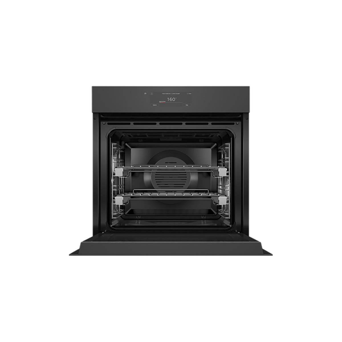 Fisher & Paykel OS60SAMHUNB5 Series 11 Minimal Handleless Combi-Steam Oven, 85 Litre, 59.6cm Wide - Black Glass