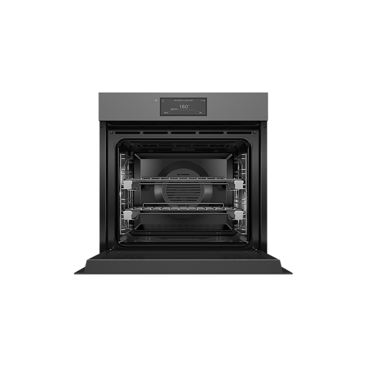 Fisher & Paykel OS60SAMHUNG5 Series 11 Minimal Handleless Combi-Steam Oven, 85 Litre, 59.6cm Wide - Grey Glass