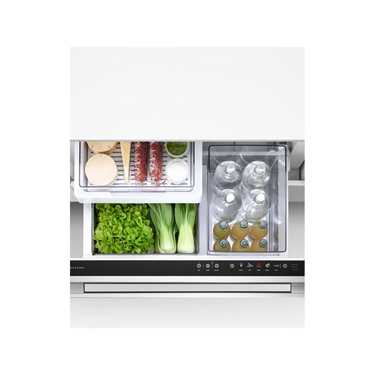 Fisher & Paykel RB9064S1 Series 9 Integrated CoolDrawer™ Multi-Temperature Drawer, 104 Litre, 85.5cm Wide - Panel Ready