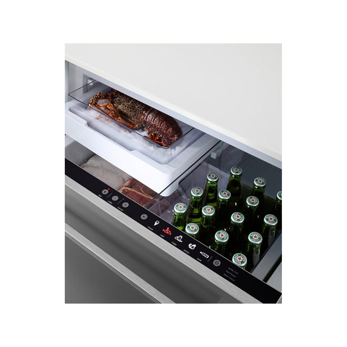 Fisher & Paykel RB9064S1 Series 9 Integrated CoolDrawer™ Multi-Temperature Drawer, 104 Litre, 85.5cm Wide - Panel Ready