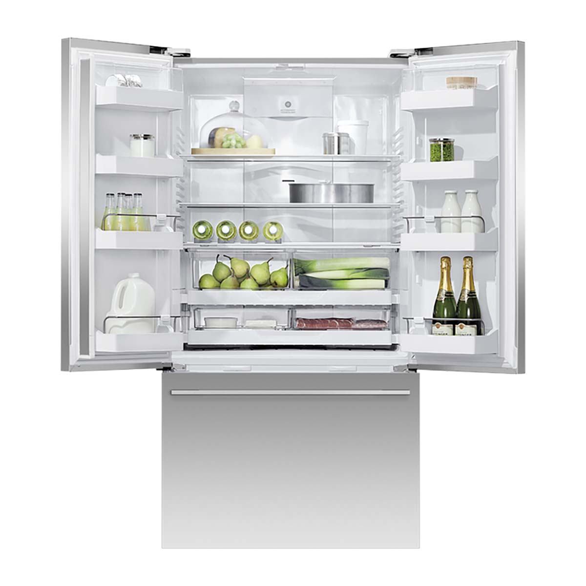 Fisher & Paykel RF610ADX6 Series 7 569 Litre Freestanding French Door Refrigerator Freezer, 90cm Wide - Stainless Steel