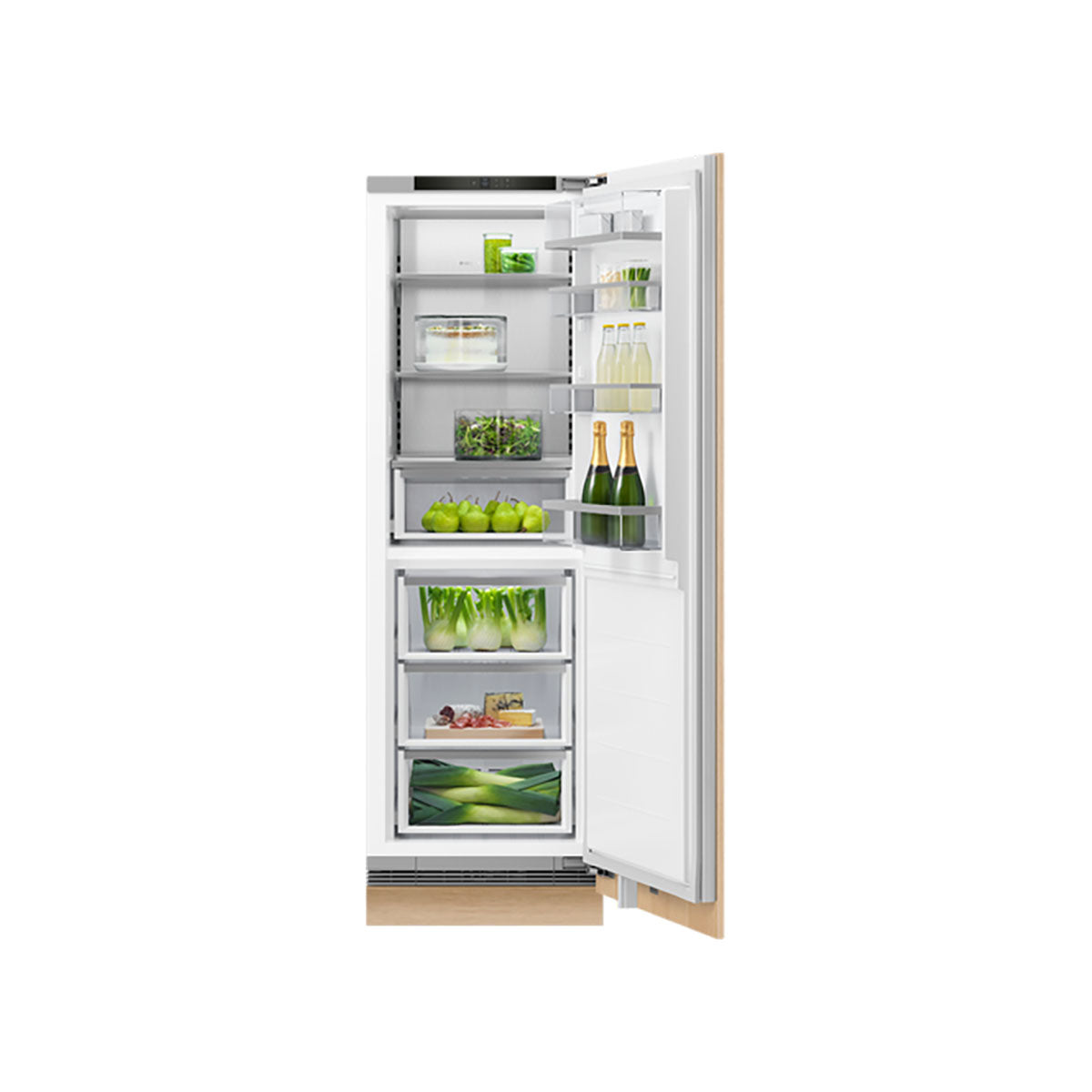 Fisher & Paykel RS6019S2R1 Series 9 Integrated Dual Zone Refrigerator, 314 Litre, 59.2cm Wide - Panel Ready, Right Hinge