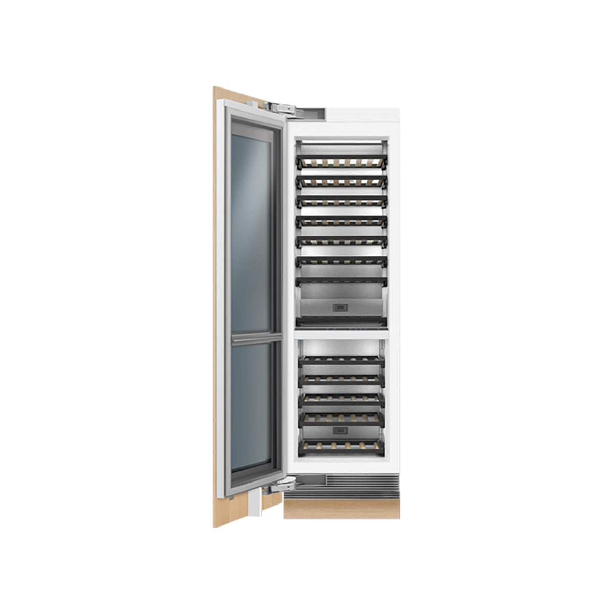 Fisher & Paykel RS6121VL2K1 Series 11 Integrated Column Wine Cabinet, 91 Bottle Capacity, 60.3cm Wide - Panel Ready, Left Hinge