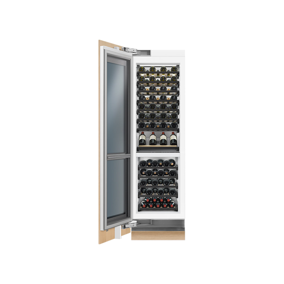 Fisher & Paykel RS6121VL2K1 Series 11 Integrated Column Wine Cabinet, 91 Bottle Capacity, 60.3cm Wide - Panel Ready, Left Hinge