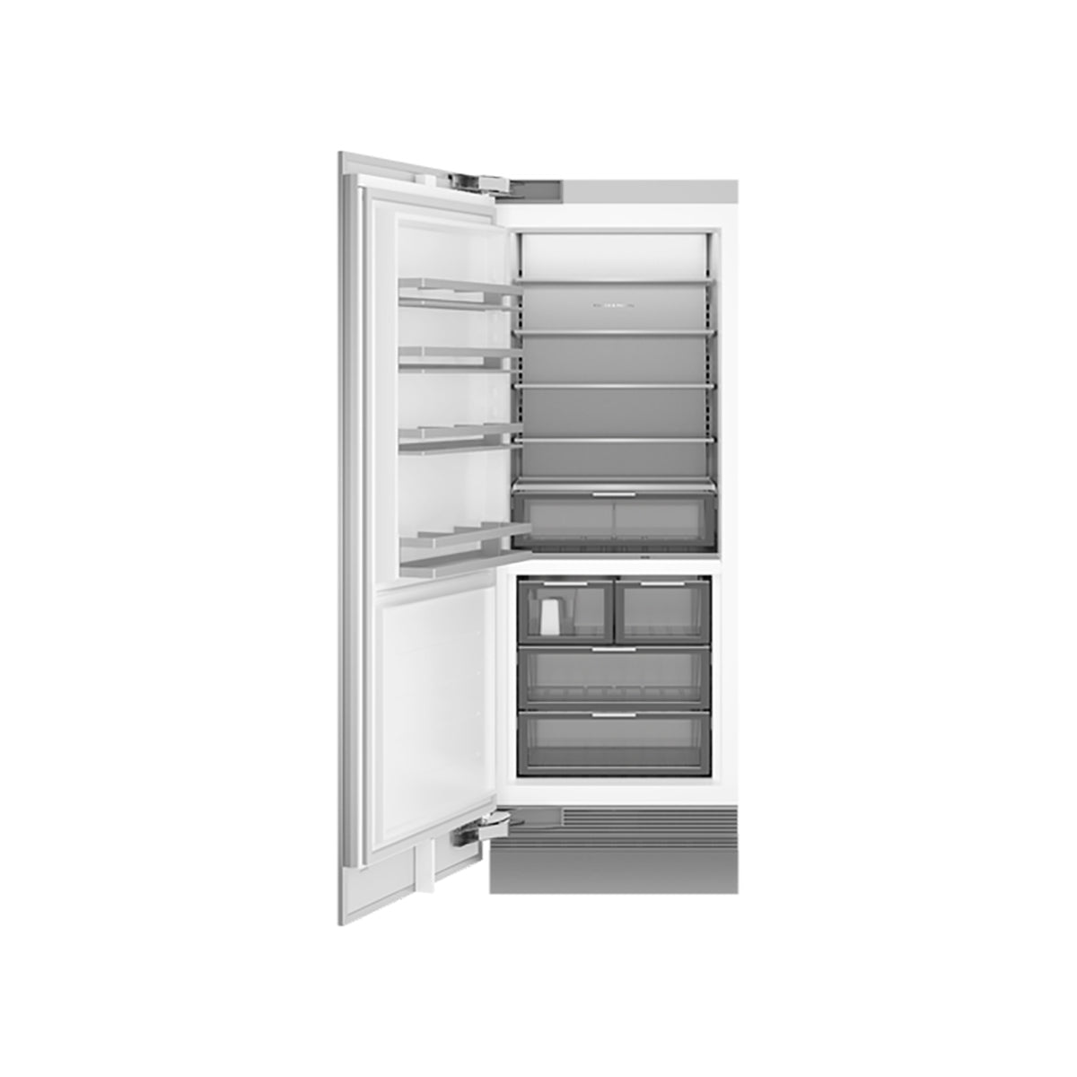 Fisher & Paykel RS7621FLJE1 Series 11 Integrated Column Freezer, 442 Litre, 75.6cm Wide - Panel Ready, Left Hinge