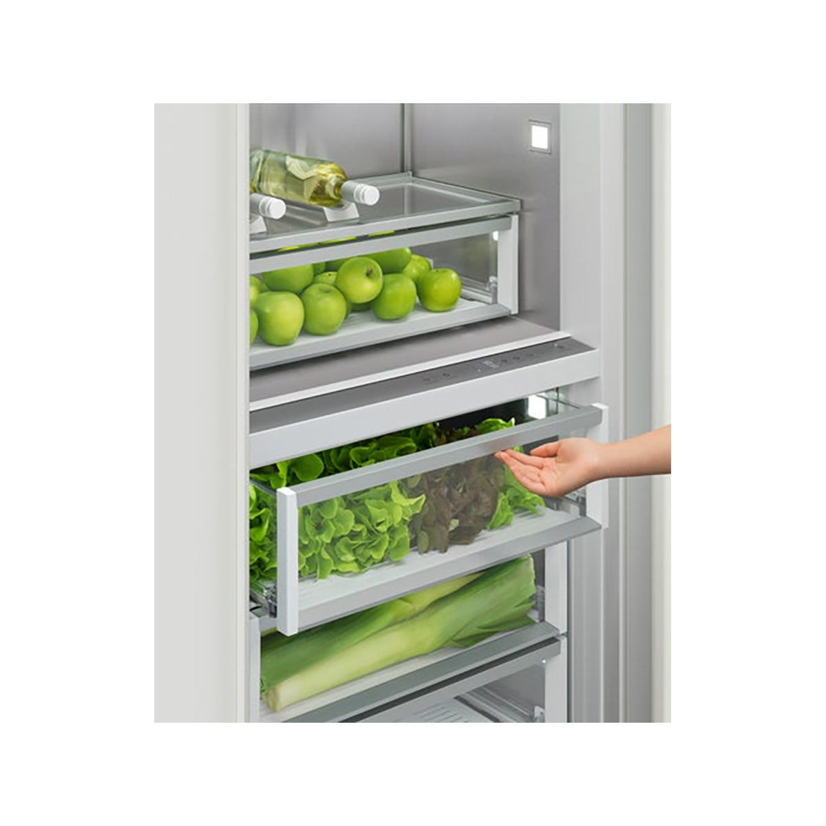 Fisher & Paykel RS7621SRHE1 Series 11 Integrated Column Refrigerator, Water, 463 Litre, 75.6cm Wide - Panel Ready, Right Hinge