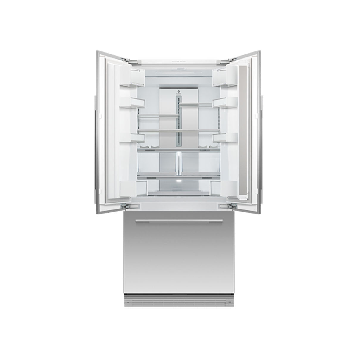Fisher & Paykel RS80AU3 Series 7 Integrated French Door Refrigerator Freezer, 417 Litre, Ice & Water, 79.6cm Wide - Panel Ready