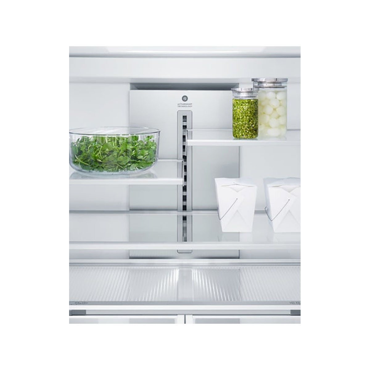Fisher & Paykel RS90A3 Series 7 Integrated French Door Refrigerator Freezer, 331/145 Litre, 89.6cm Wide - Panel Ready