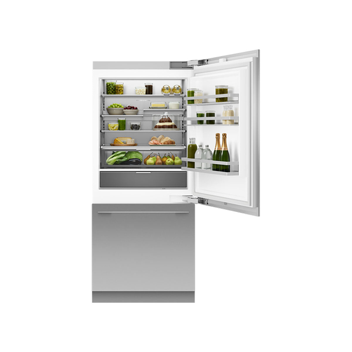 Fisher & Paykel RS9121WLUVE1 Series 11 Integrated Refrigerator Freezer, 555 Litre, Ice Maker & Water Dispenser, 90.8cm Wide - Panel Ready, Right Hinge