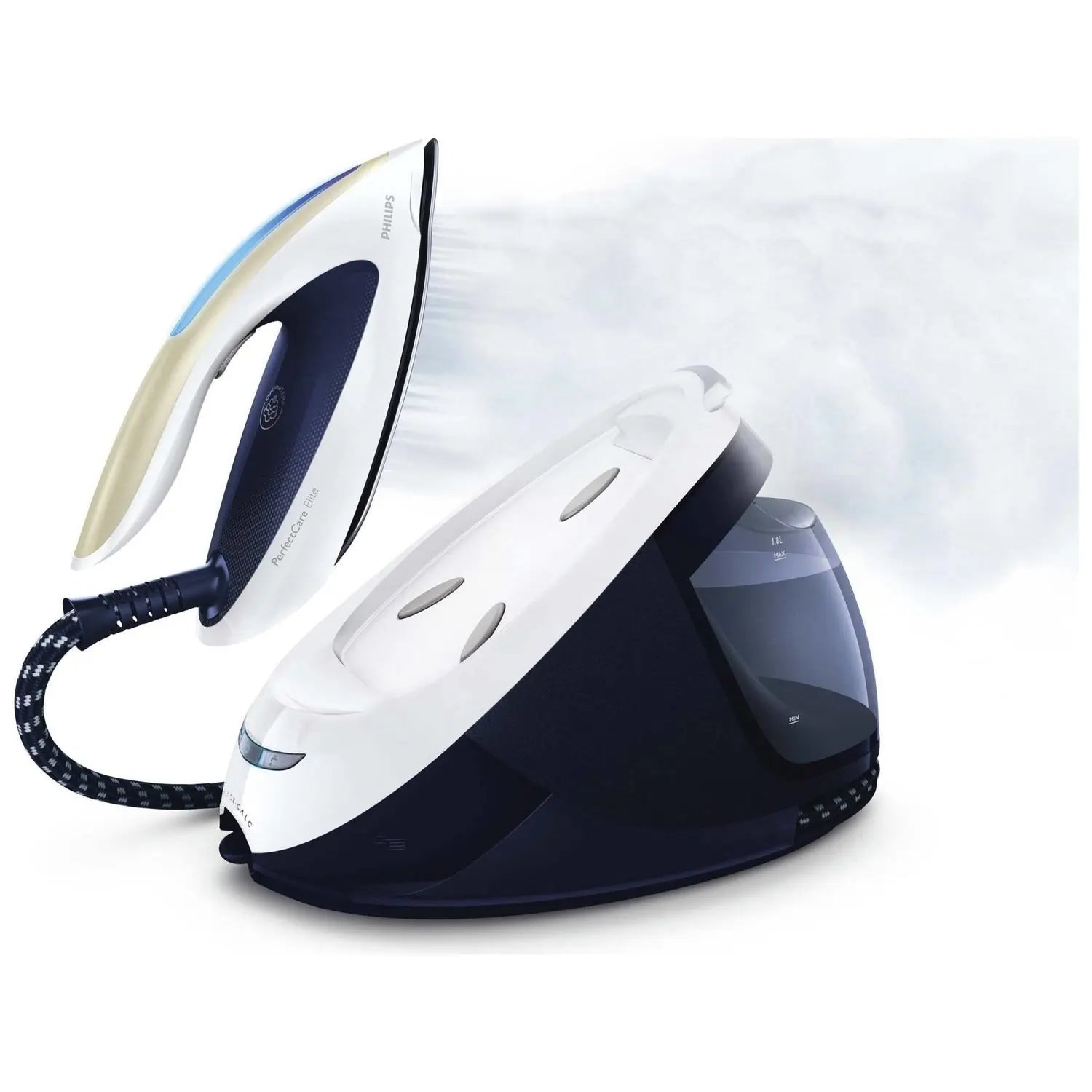 Philips GC9630 PerfectCare Elite Steam Generator Iron With 1.8 Litre Water Tank & Intelligent OptimalTEMP Technology