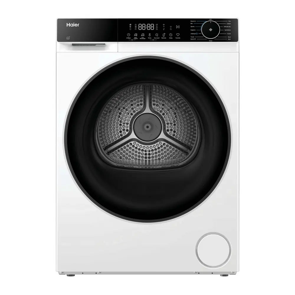 Haier HD80-D357U1 8kg Heat Pump Tumble Dryer, White