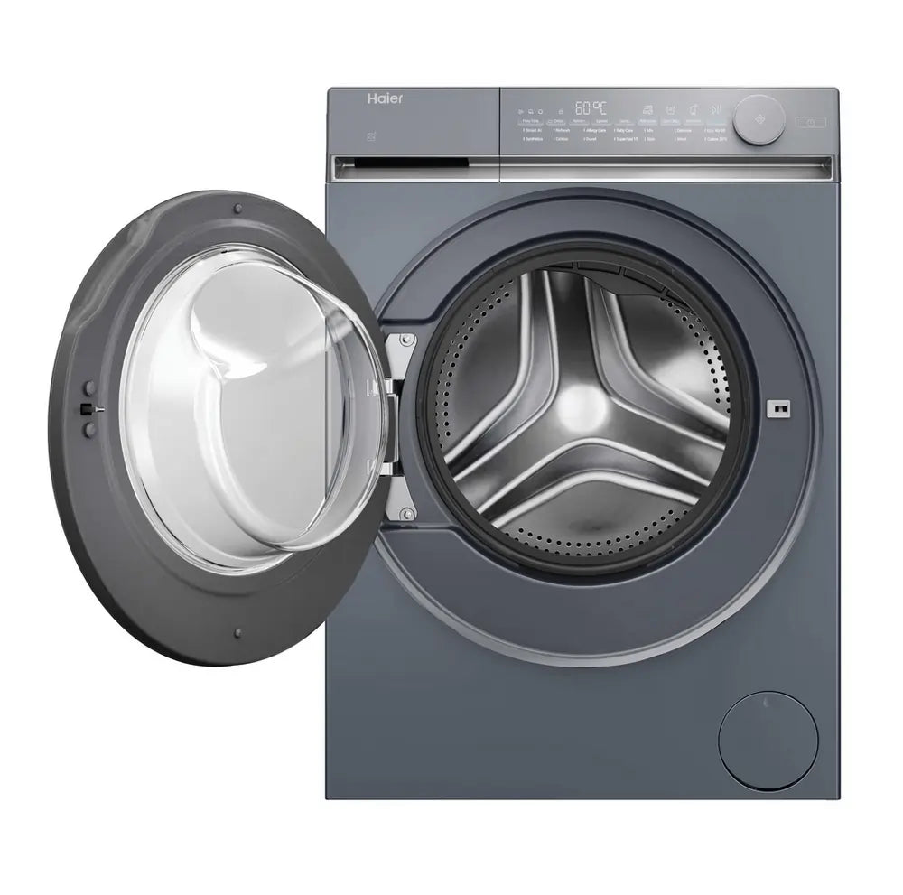 Haier X7 HW100B14367GUUK 10kg 1400 Spin Wi-Fi Connected Washing Machine, Graphite