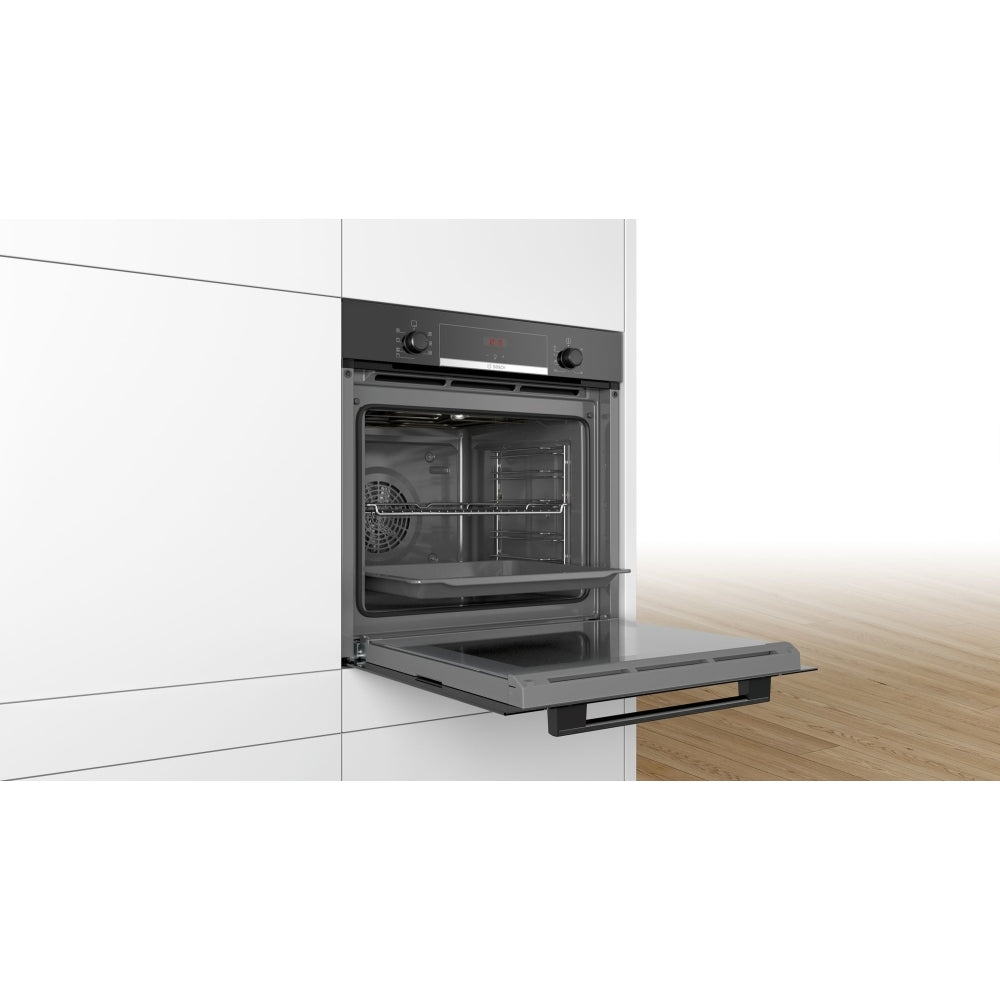 Bosch HBS534BB0B 71 Liters Built-In Electric Single Oven, Black, A Rated
