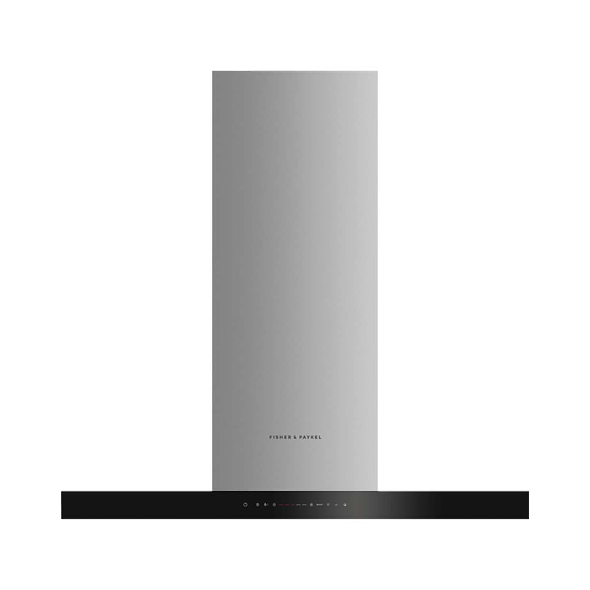 Fisher & Paykel HC90BCXB4 Series 7 Box Chimney Wall Cooker Hood, 89.8cm Wide - Stainless Steel and Glass