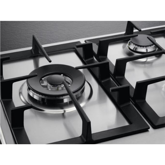 AEG HGB95522YM 6000 Series 86cm 5 Burner Gas Hob, Stainless Steel