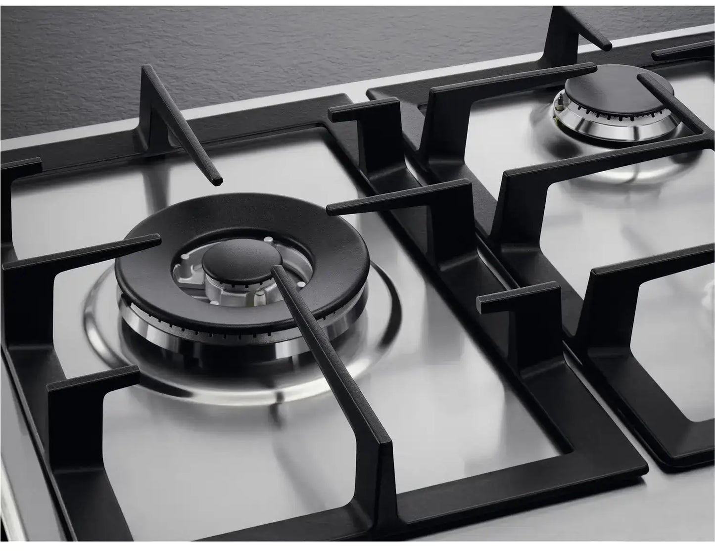 AEG HGB95522YM 6000 Series 86cm 5 Burner Gas Hob, Stainless Steel