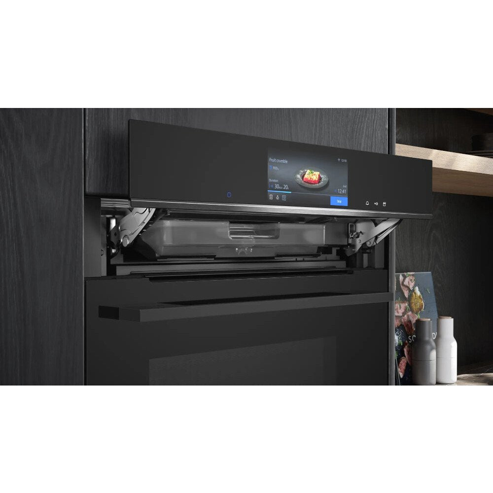 Siemens HS758G3B1B iQ700 Built-In Electric Single Oven, Black, A+ Rated
