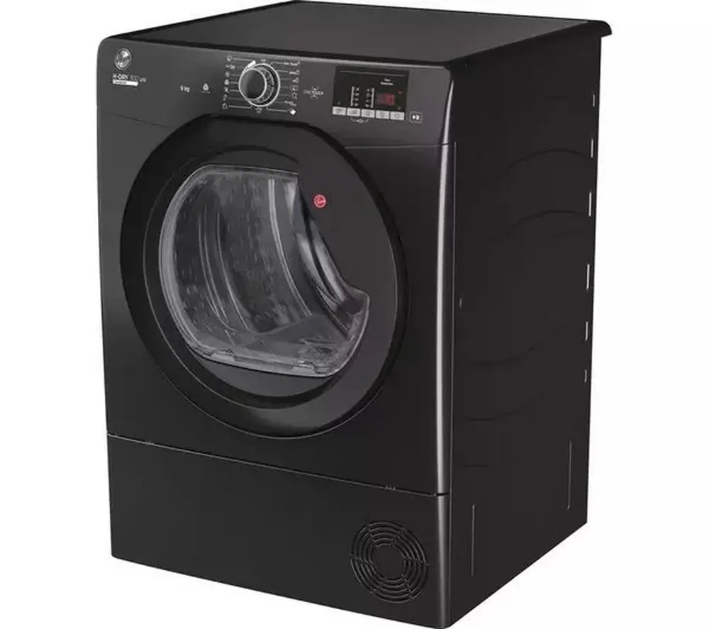 Hoover HLEC9DGB-80 9kg Condenser Tumble Dryer With App Connectivity, Black