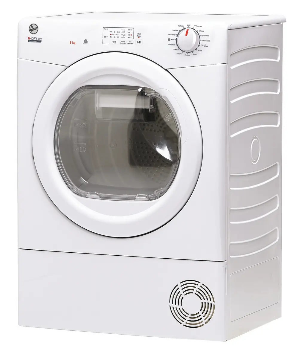 Hoover HLEH8A1LE-80 8kg Heat Pump Tumble Dryer, White