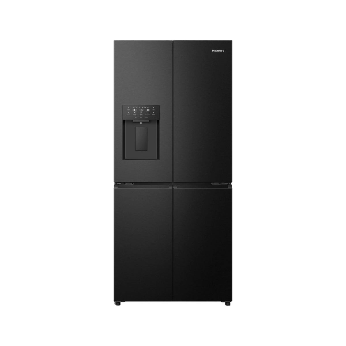 Hisense RQ5P470SYFD Freestanding Total No Frost American Fridge Freezer, 483 Litre, 79.4cm Wide - Black
