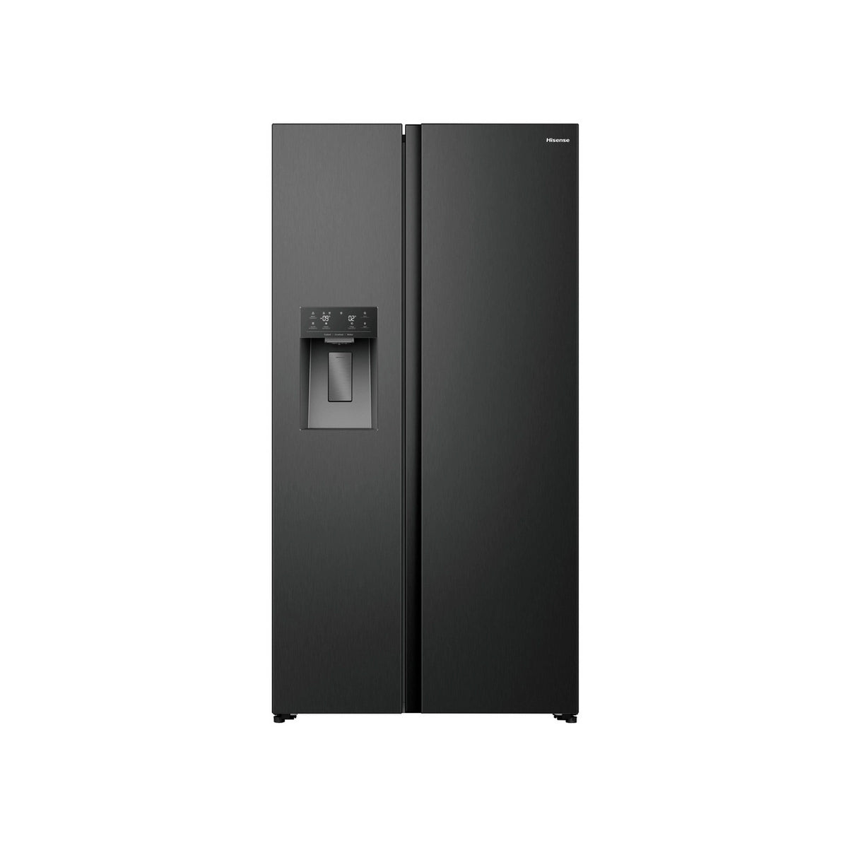 Hisense RS5P528STBE PureFlat Total No Frost Freestanding American Side By Side Fridge Freezer, 528 Litre, 91.1cm Wide - Black