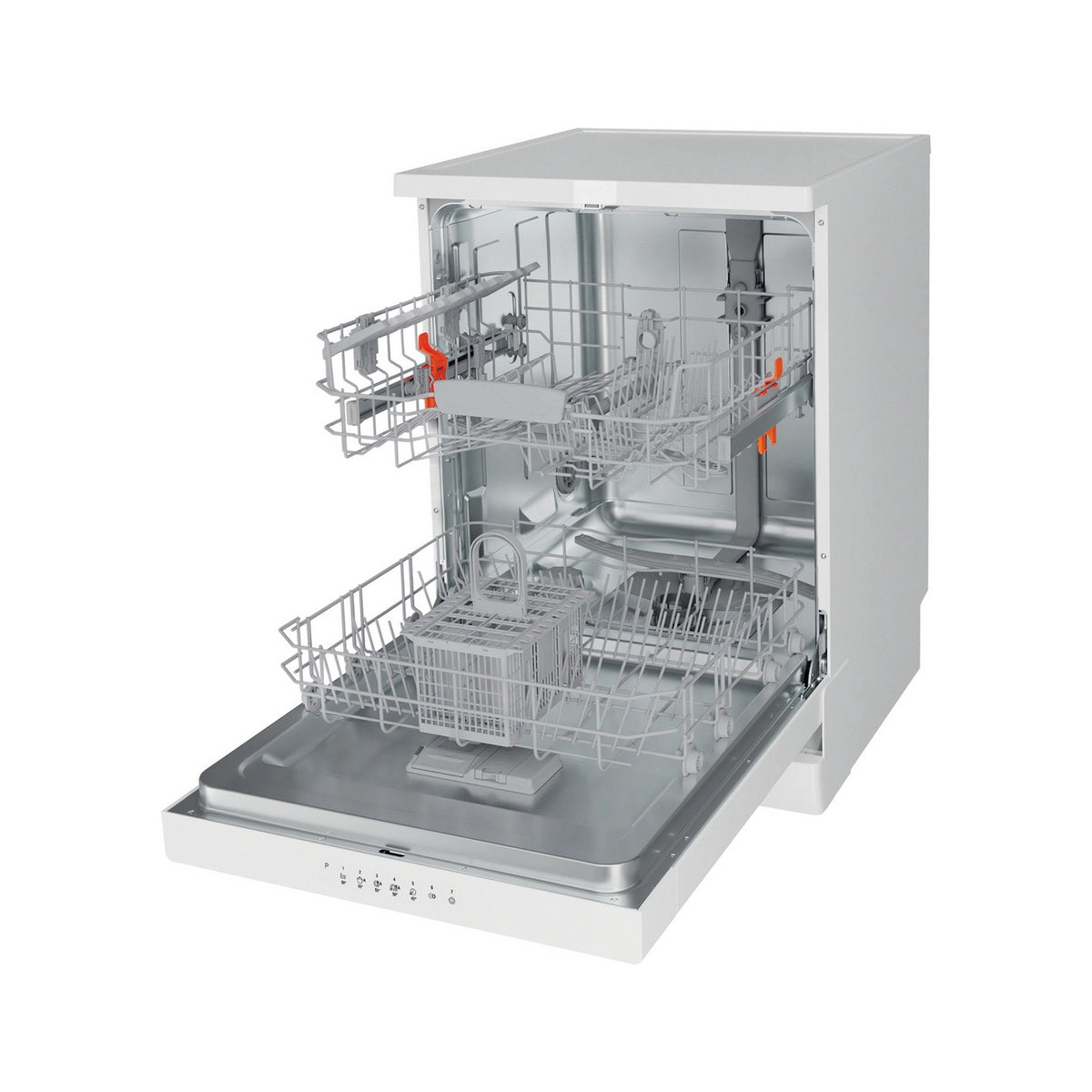 Hotpoint HP2FFC14BN6WUK Freestanding Dishwasher With ActiveDry, 14 Place Settings, 60cm Wide - White