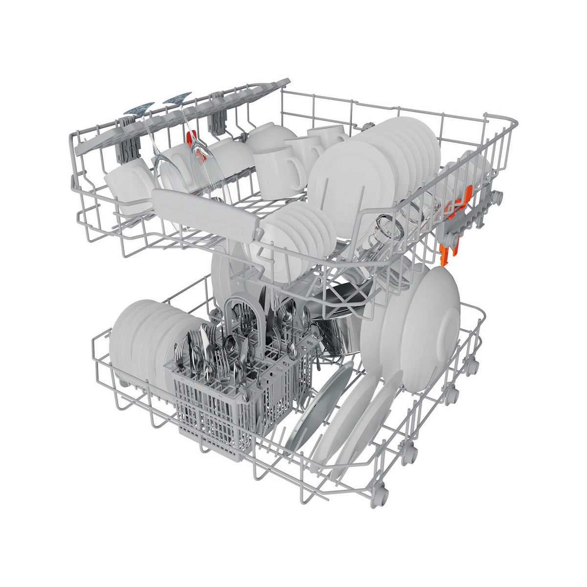 Hotpoint HP2FFC14BN6WUK Freestanding Dishwasher With ActiveDry, 14 Place Settings, 60cm Wide - White