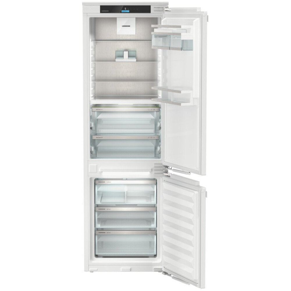 Liebherr ICBNdi5163 Prime No Frost Integrated Fridge Freezer, Fixed Hinge, 70/30, White, D Rated