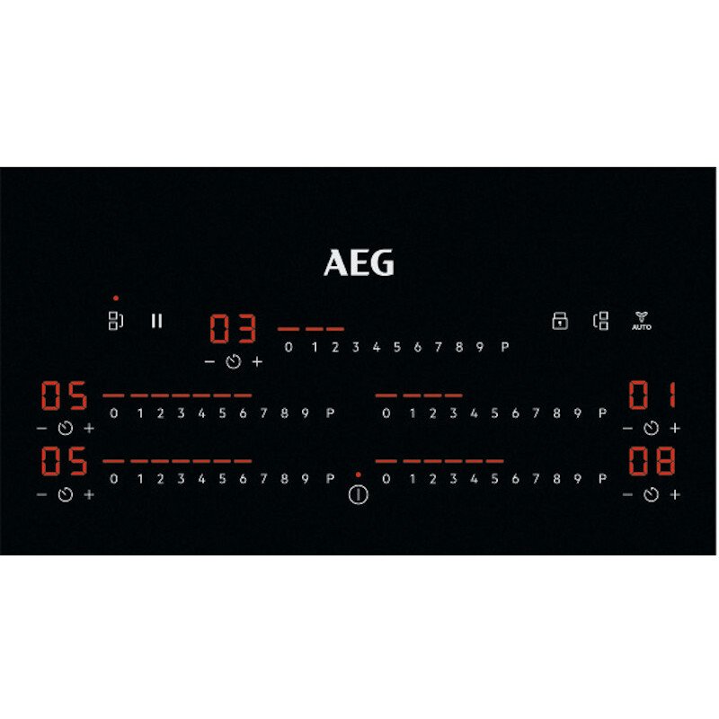 AEG IKE85751FB 78cm Induction Hob, Black Frameless