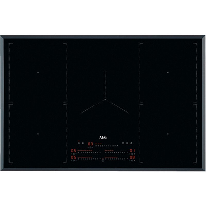 AEG IKE85751FB 78cm Induction Hob, Black Frameless