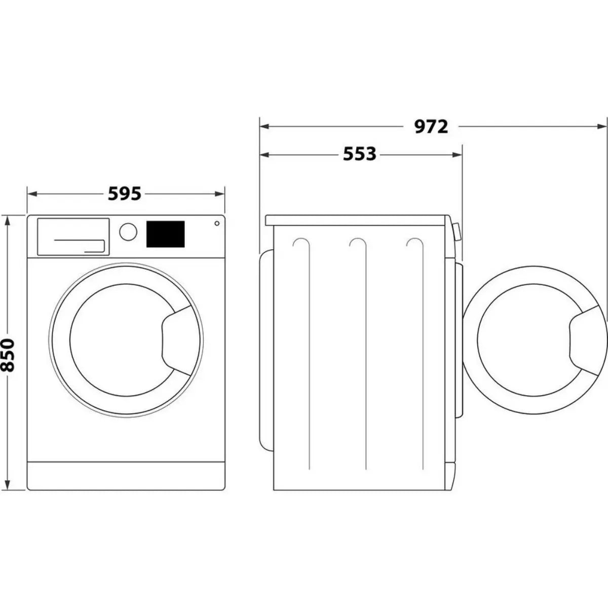 Indesit MTWC71485WUK 7Kg 1400 Spin Washing Machine, White