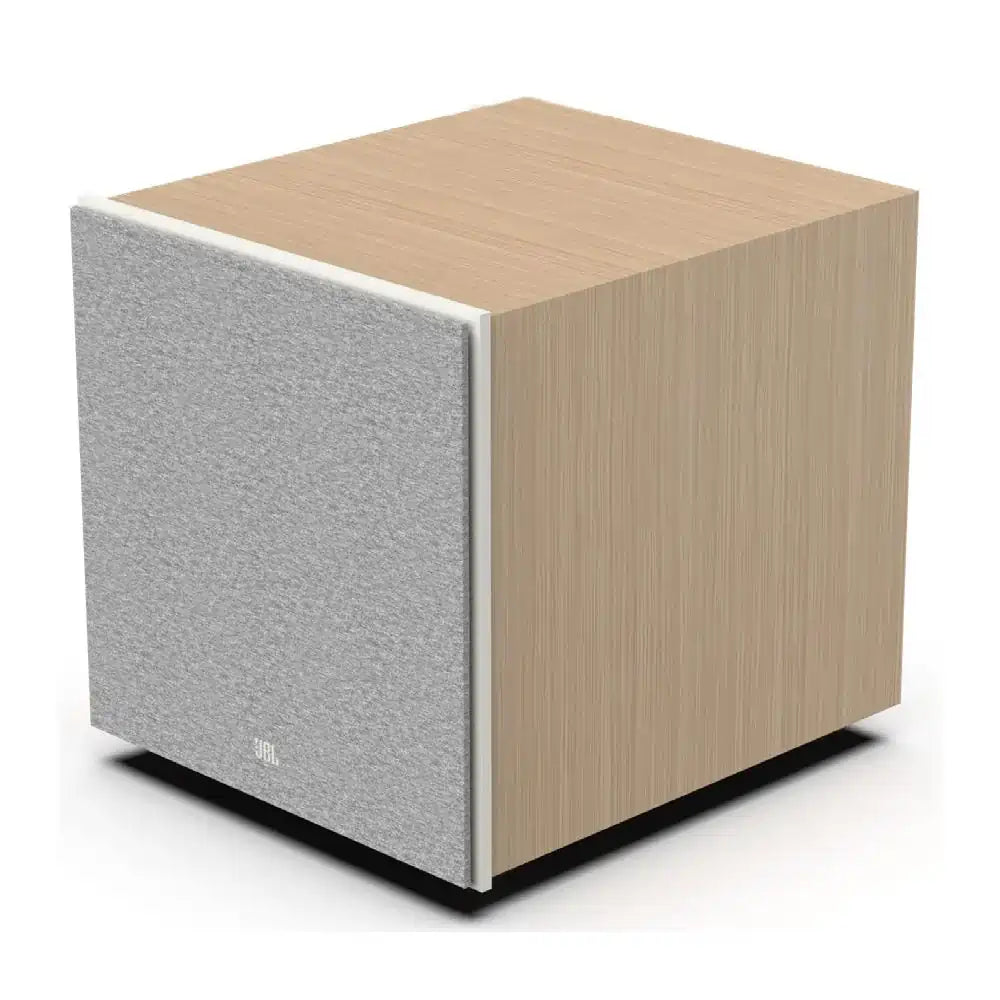 JBL STAGE 200P 300W Powered Subwoofer With 10" Woofer, Latte White