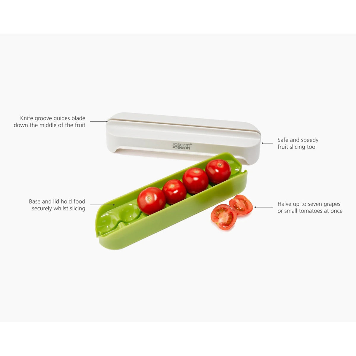 Joseph Joseph 1000063 Halve-It™ Food Slicing Tool - Green