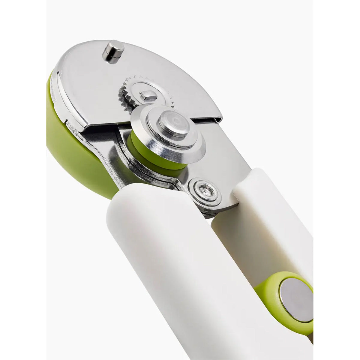 Joseph Joseph 1000064 GoRound™ Easy-Open Can Opener, With Crank Handle - Stone/Green