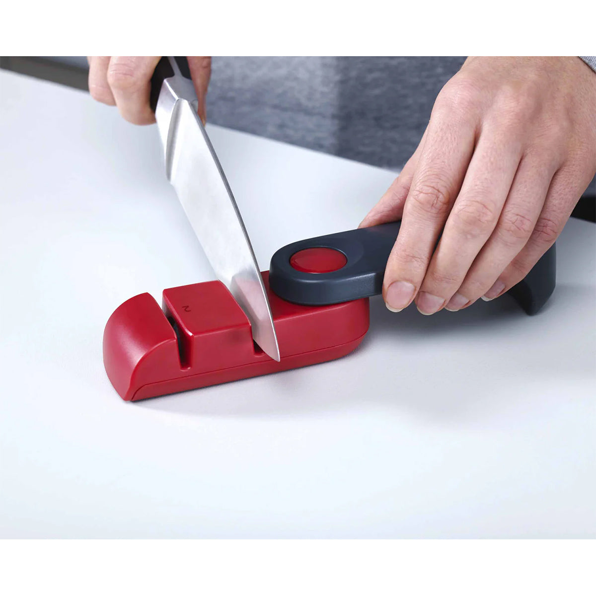 Joseph Joseph 10048 Rota™ Folding Knife Sharpener - Red