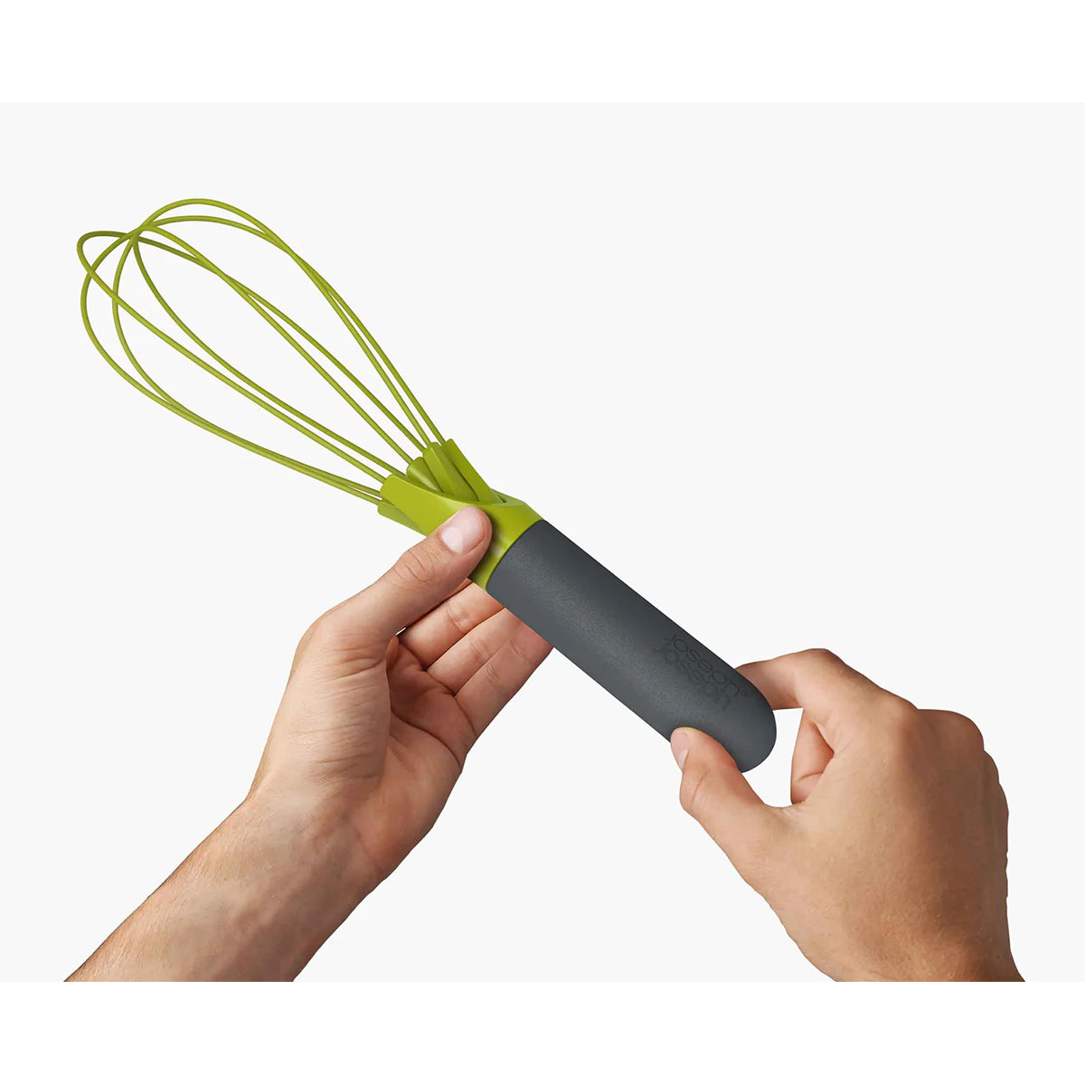 Joseph Joseph 10539 Twist™ 2-in-1 Whisk, Silicone-Coated Steel Wires - Green