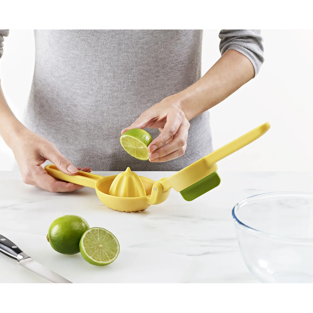 Joseph Joseph 20171 JuiceMax Dual-Action Citrus Press - Yellow