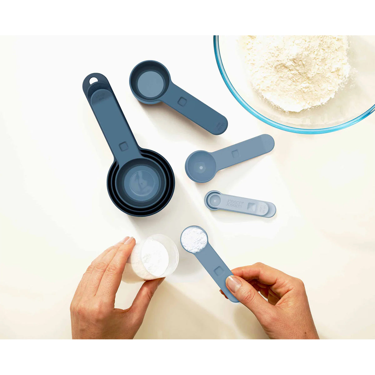 Joseph Joseph 98999 Nest™ Measuring Cups, 8 Piece Set - Blue