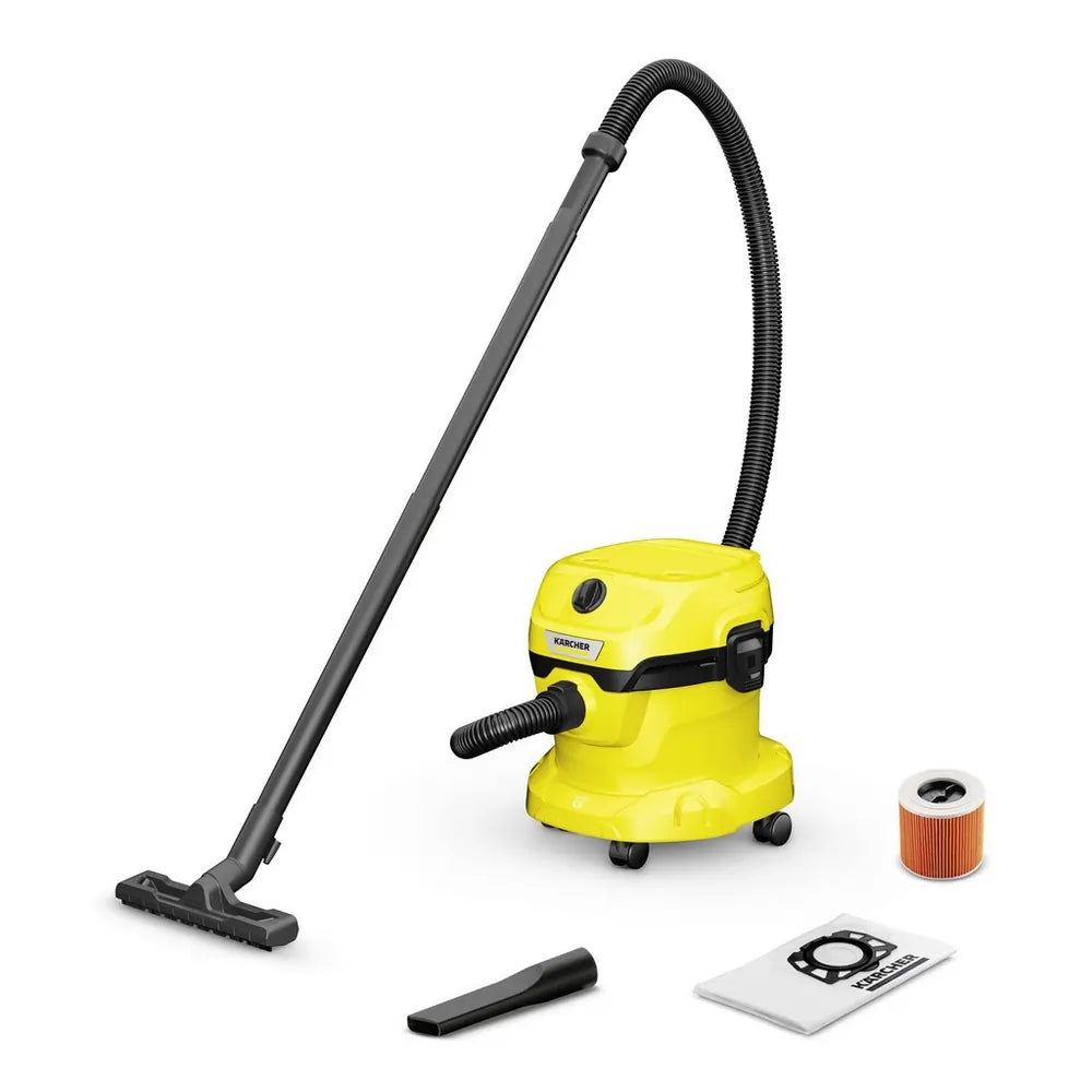 Karcher WD2PLUS Wet & Dry Vacuum Cleaner, Yellow