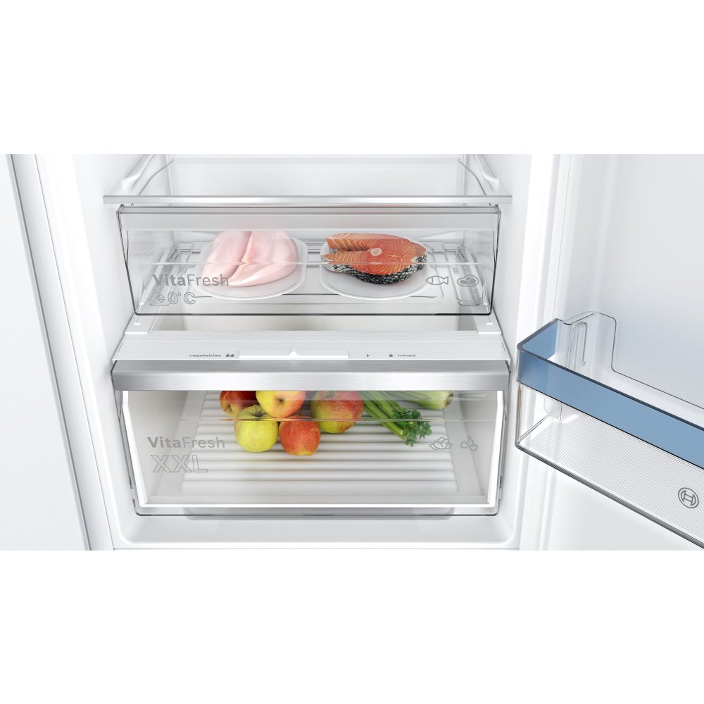Bosch KIN86VFE0G Series 4 Frost Free Integrated Fridge Freezer, Fixed Hinge, 60/40, E Rated