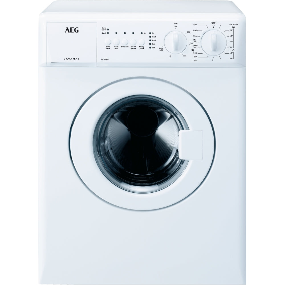 AEG Lavamat LC53502 1300W 3kg Compact Washing Machine, White
