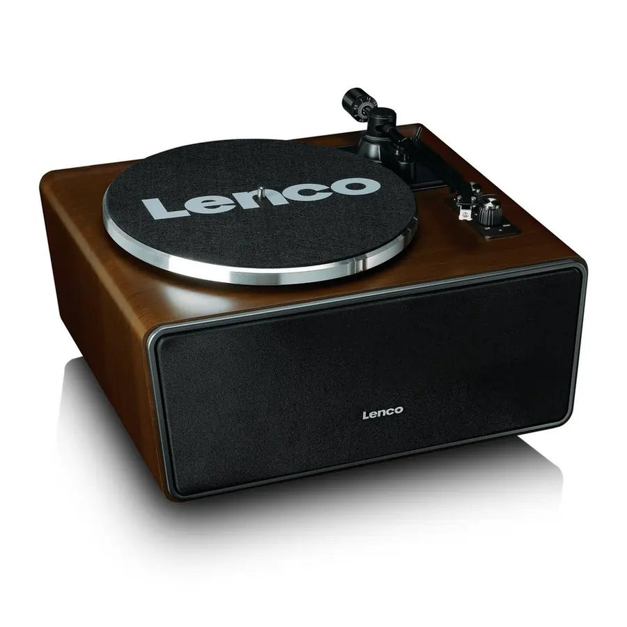 Lenco LS470WA Turntable With Built-In Speakers And Bluetooth, Dark Walnut