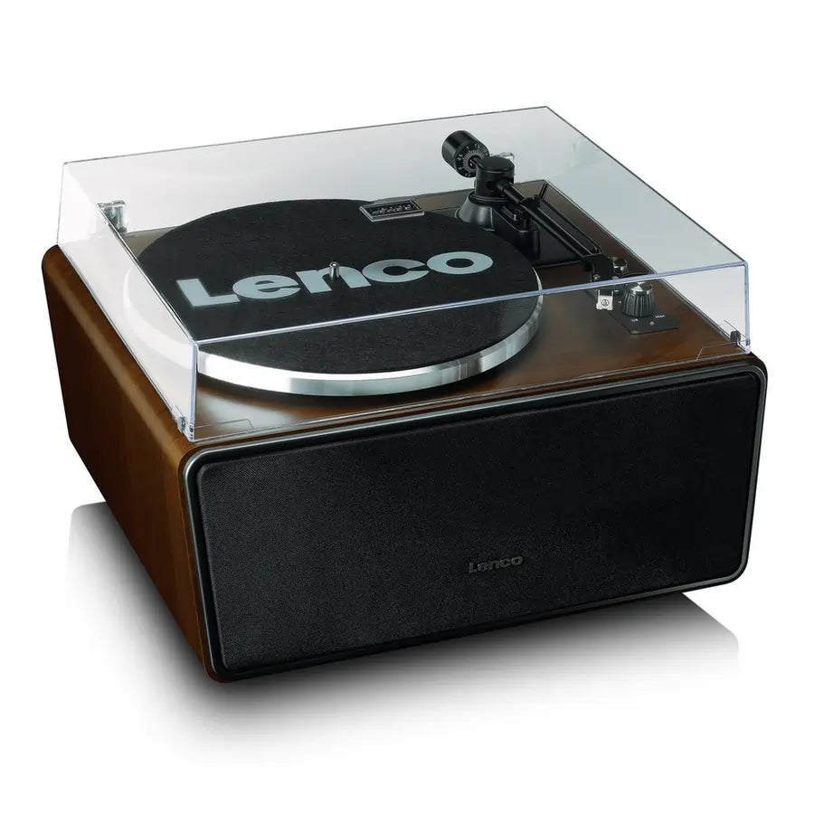 Lenco LS470WA Turntable With Built-In Speakers And Bluetooth, Dark Walnut