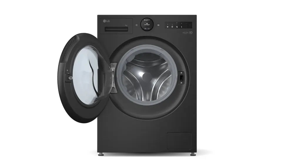 LG F4X7009TBB 9kg 1400 Spin AI Smart Washing Machine, Black